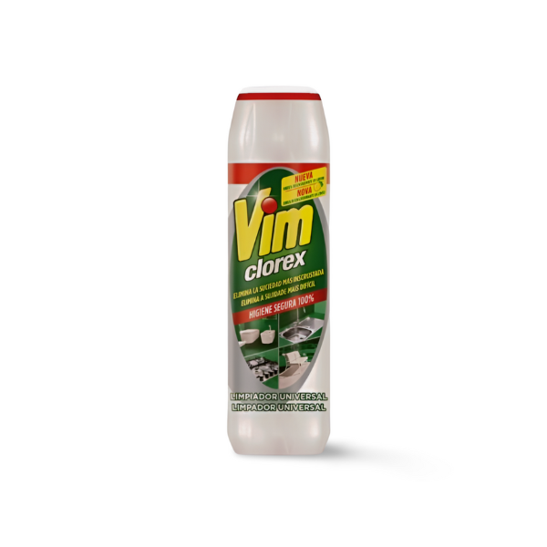 Vim Clorex Limpiador en Polvo 750 g – Desinfectante con Cloro Activo